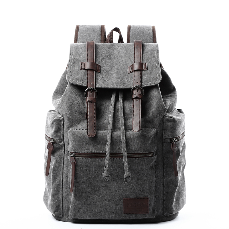 Women Bags Leather - MATE ELAN Retro Casual Canvas Backpack