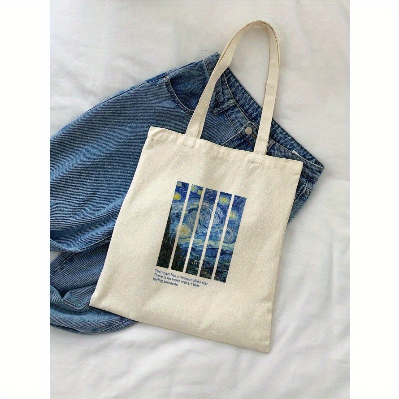 Women'S Bags Very - Oil painting starry sky print tote
