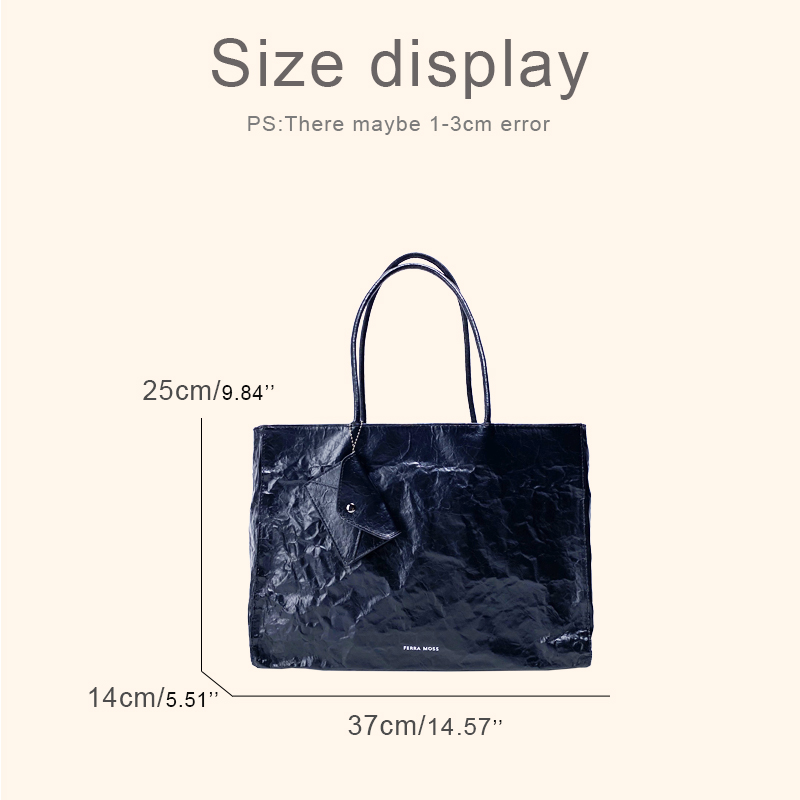 Korean Casual Kraft Paper Tote - Women'S Tote Bags Designer 评论和价格