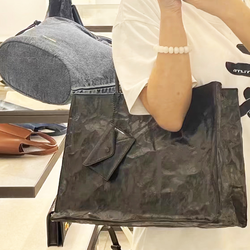 Korean Casual Kraft Paper Tote - Women'S Tote Bags Designer 评论和价格