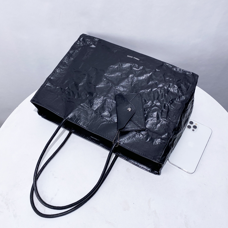 Korean Casual Kraft Paper Tote - Women'S Tote Bags Designer 评论和价格