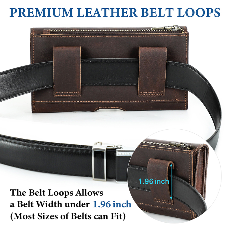 Cowhide Leather Waist Bag Phon - Saddle Bag Leather 评论和价格