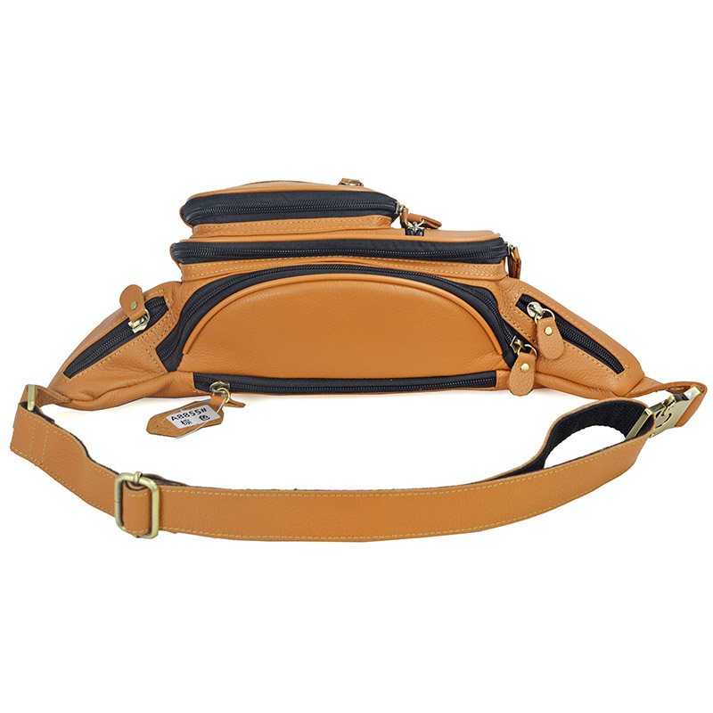 Men Genuine Leather Waist Pack - Saddle Bag Leather 评论和价格