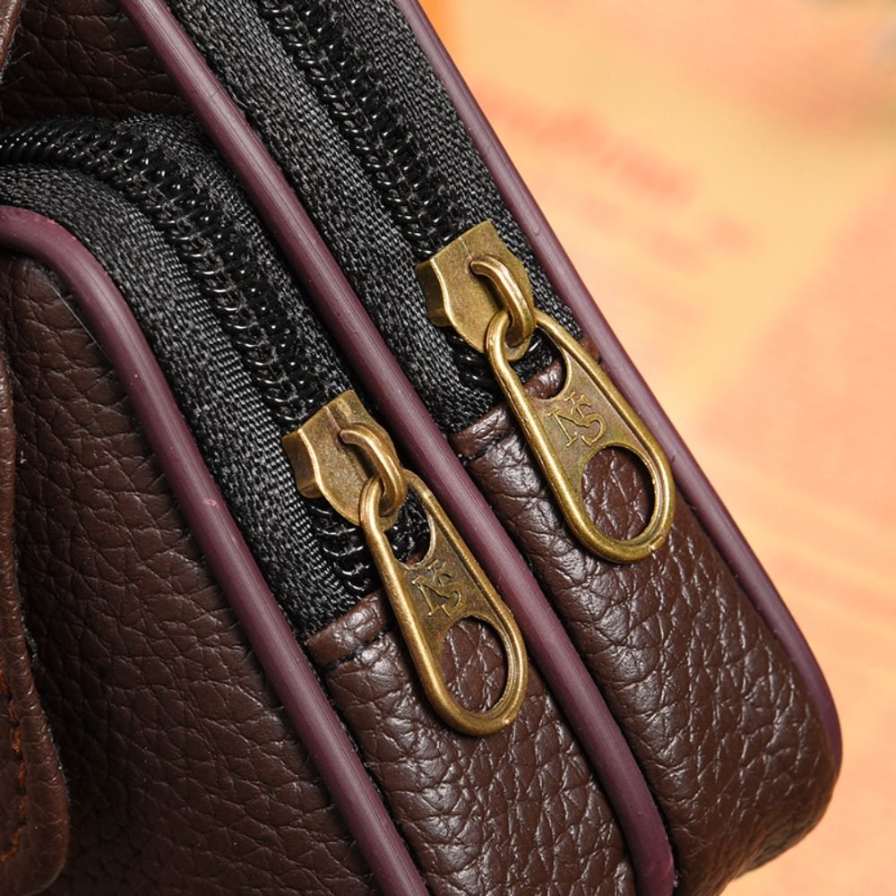 Casual PU Leather Men Waist Ba - Saddle Bag Leather 评论和价格