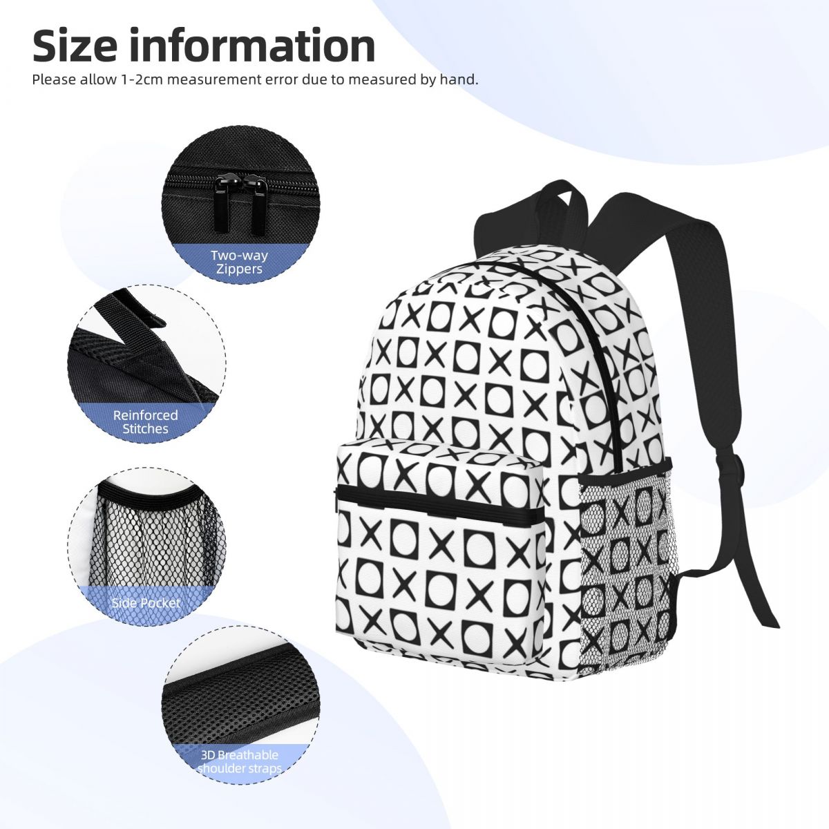 XOXO Pattern Student Backpack  - Women'S Xoxo Bags 评论和价格