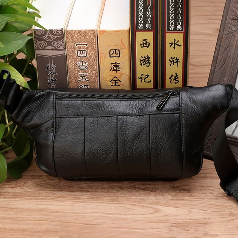Men Waist Fanny Bags Sling Che - Saddle Bag Leather 评论和价格