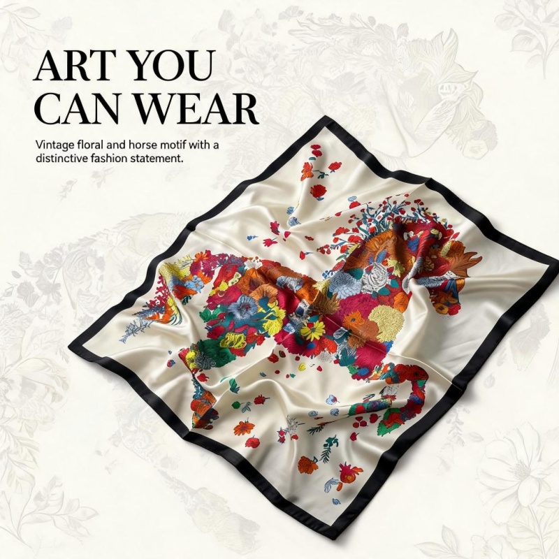 Women 65X65CM 100% Silk Square - Women Bags Office 评论和价格