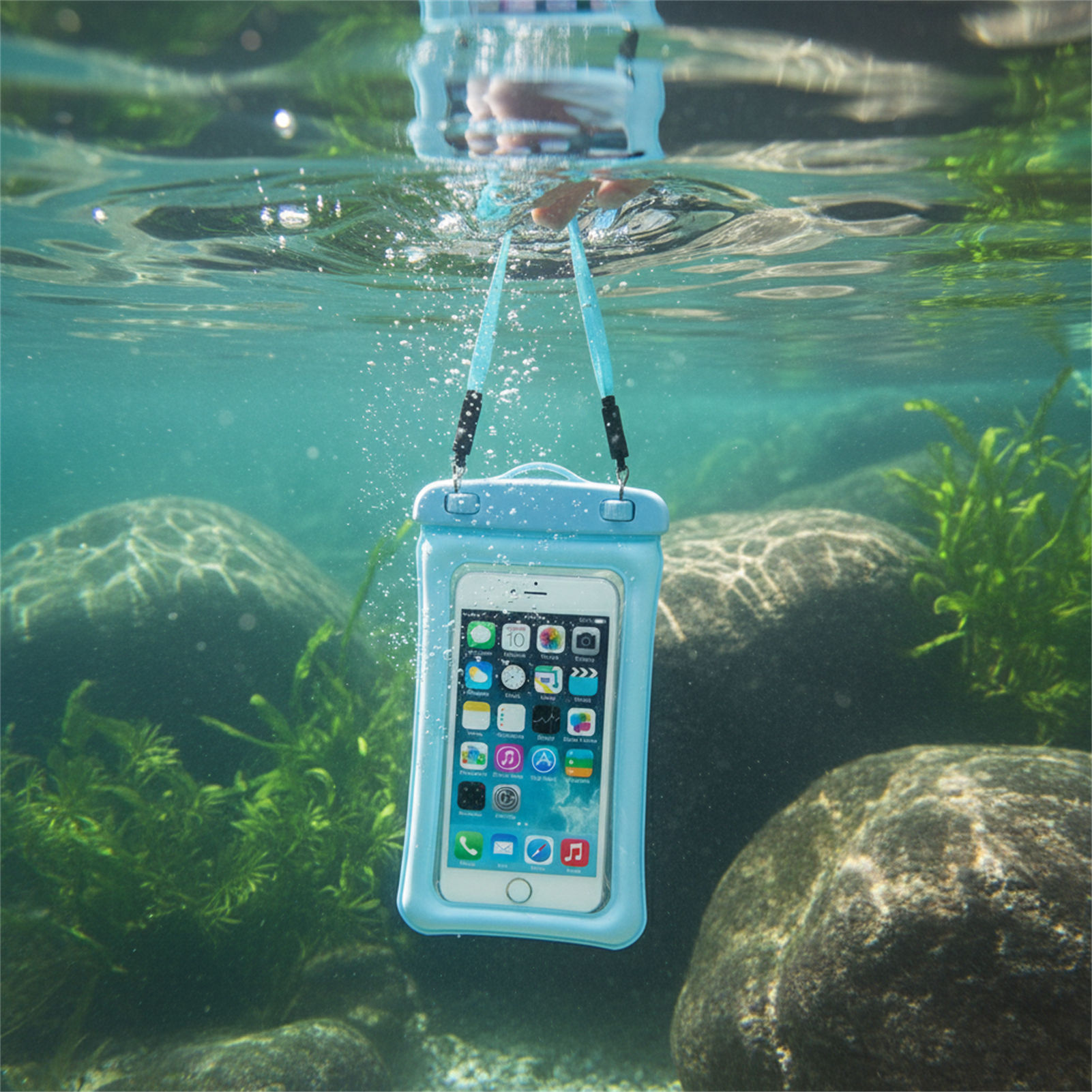 Blue Black Waterproof Phone Ba - Women Bags Waterproof 评论和价格