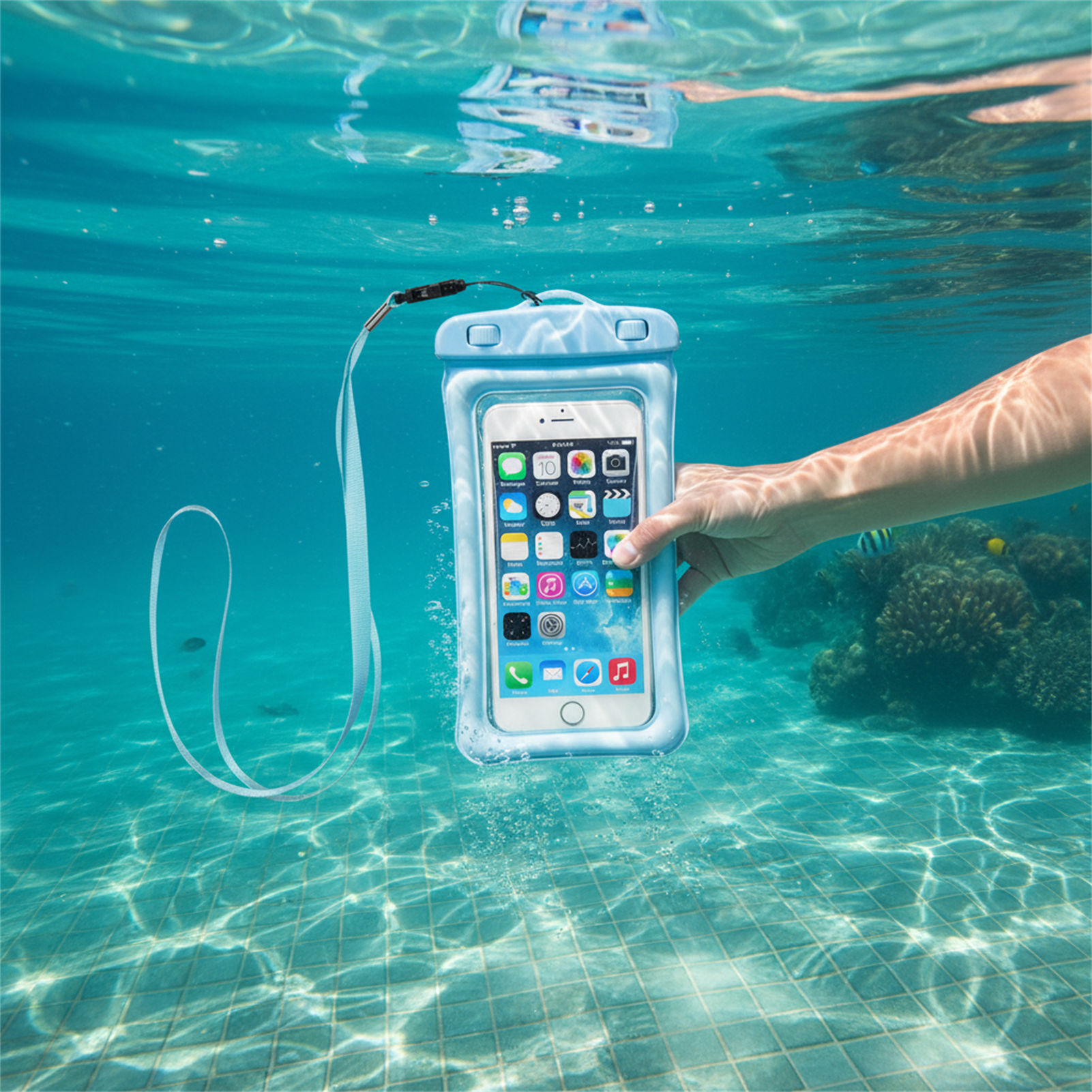 Blue Black Waterproof Phone Ba - Women Bags Waterproof 评论和价格
