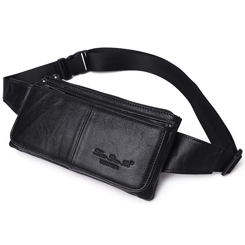 Men Waist Fanny Pack Belt Hip  - Saddle Bag Leather 评论和价格