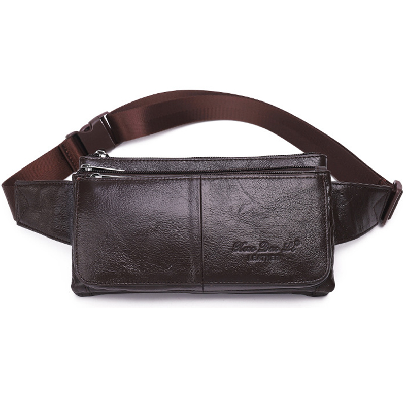 Men Waist Fanny Pack Belt Hip  - Saddle Bag Leather 评论和价格