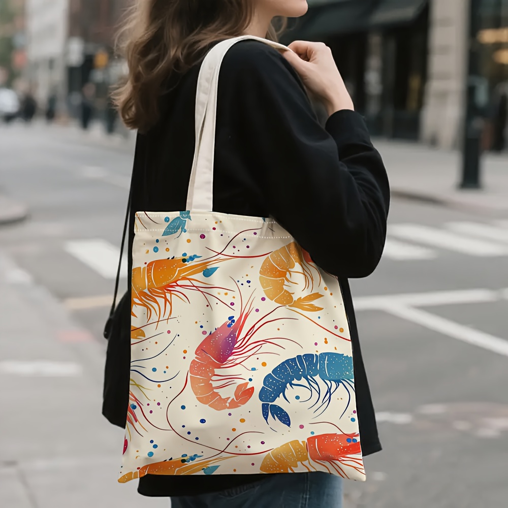 Colorful Shrimp Pattern Tote B - Women'S Bags Very 评论和价格