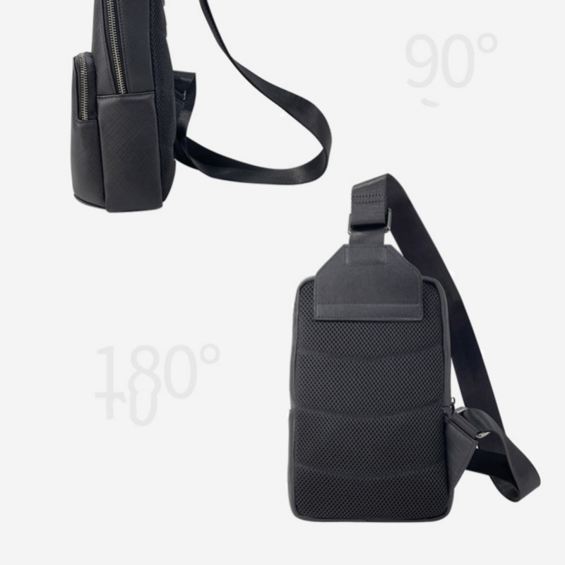 Fashion Design Black Men's Sli - Saddle Bag Leather 评论和价格