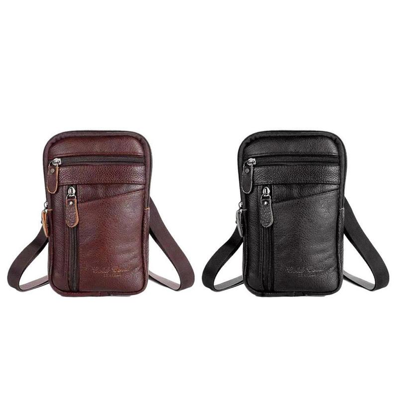 Men Genuine Leather Bag Vertic - Saddle Bag Leather 评论和价格