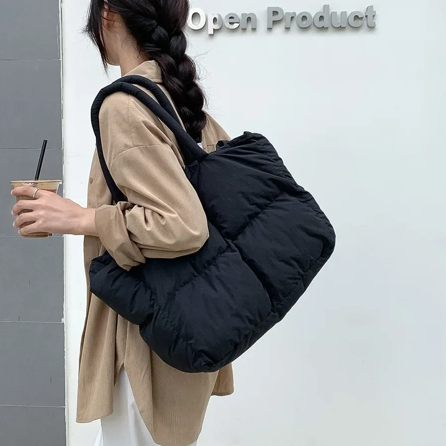 Cotton Padded Tote Large Quilt - Women'S Tote Bags Designer 评论和价格