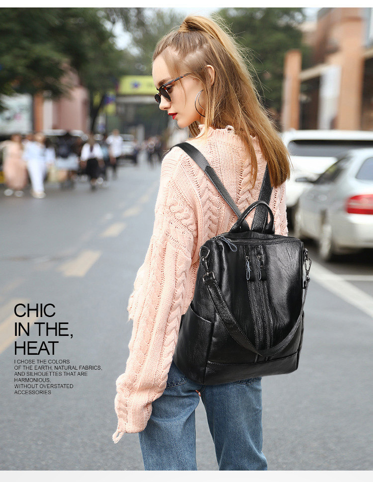 Women Soft Leather Backpack Sc - Women Bags Office 评论和价格