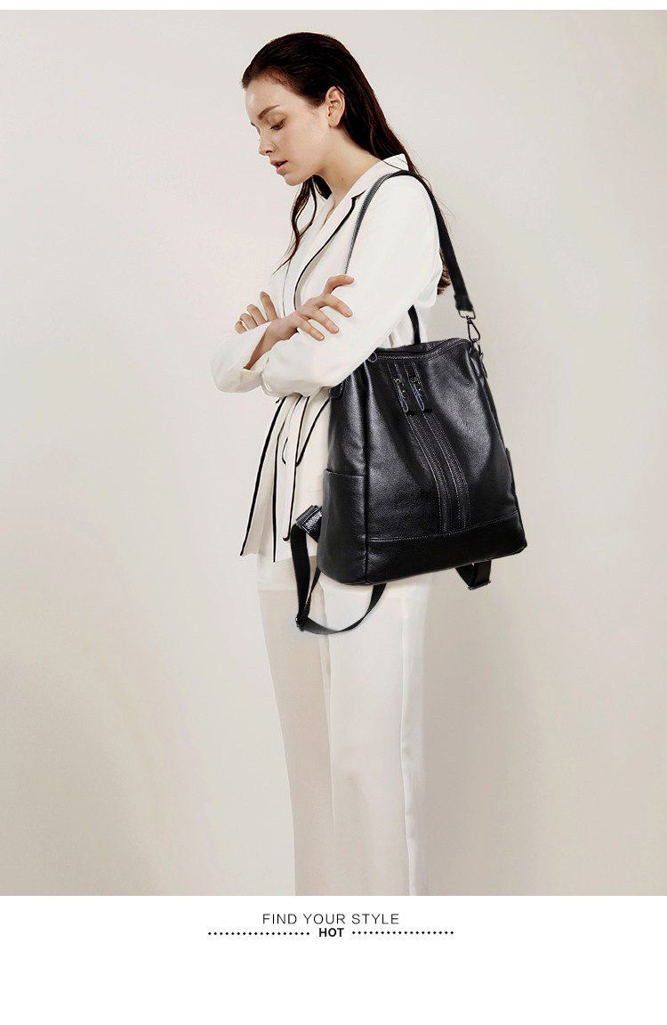 Women Soft Leather Backpack Sc - Women Bags Office 评论和价格