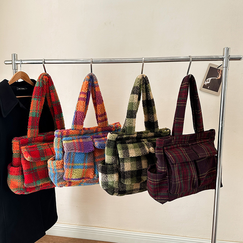 Lamb Fleece tote bags for wome - Women'S Tote Bags Designer 评论和价格