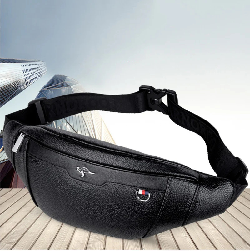 Business Leather Waist Bag Mul - Saddle Bag Leather 评论和价格