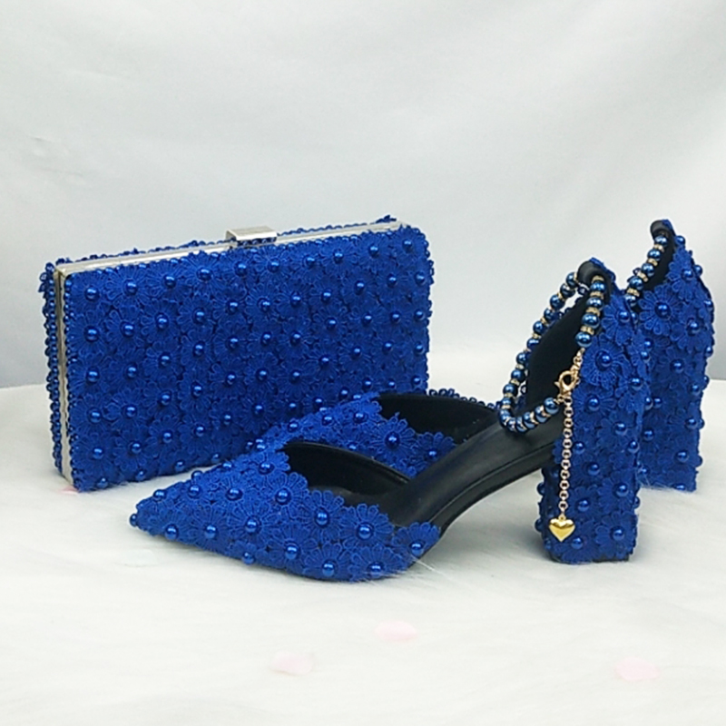 BaoYa Fang blue white Beads St - Women Bags For Party 评论和价格