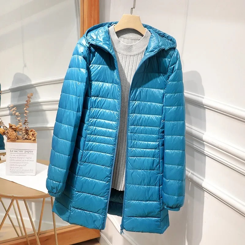Female Long Down Jacket Light  - Women Bags Office 评论和价格