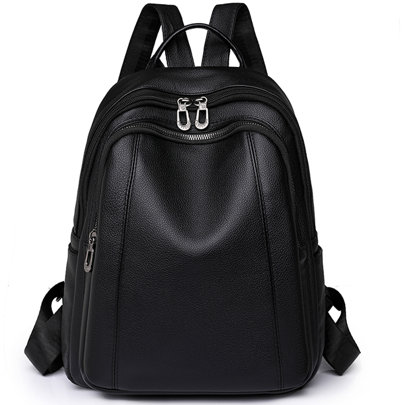 High Quality Leather Backpack  - Women Bags Medium Size 评论和价格