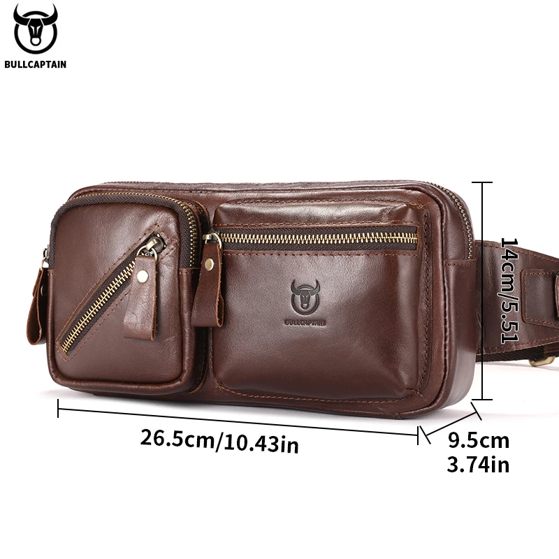 BULLCAPTAIN Men's Genuine Leat - Saddle Bag Leather 评论和价格