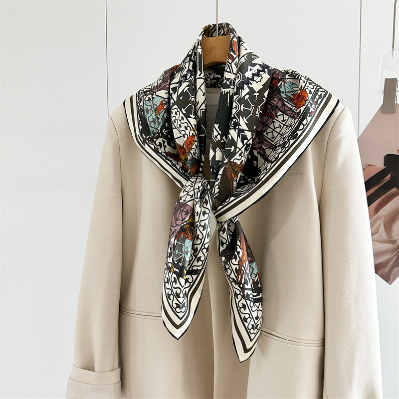 14mm Silk Scarf Luxury Square  - Women Bags Handmade 评论和价格