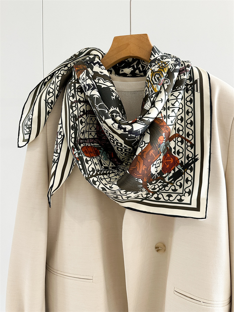 14mm Silk Scarf Luxury Square  - Women Bags Handmade 评论和价格