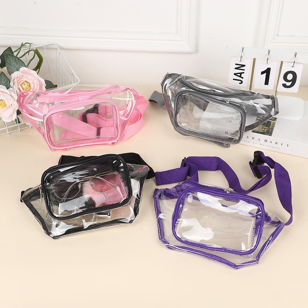Clear Fanny Pack Transparent P - Women Bags Waterproof 评论和价格