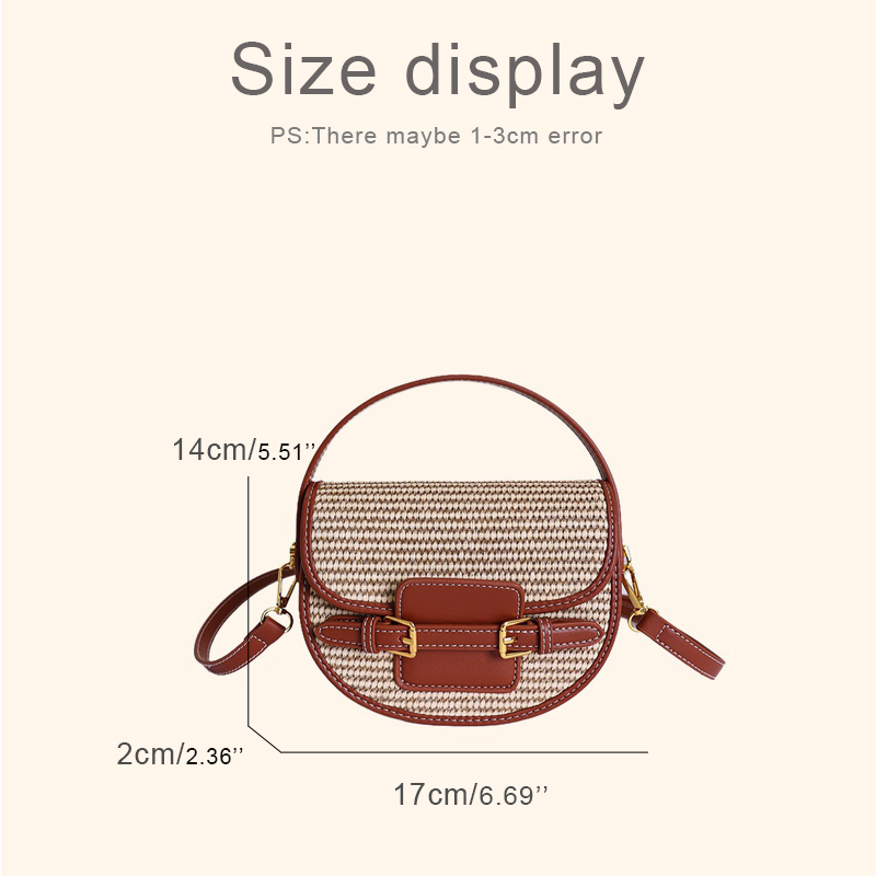 England Style Mini Straw Saddl - Saddle Bag Leather 评论和价格