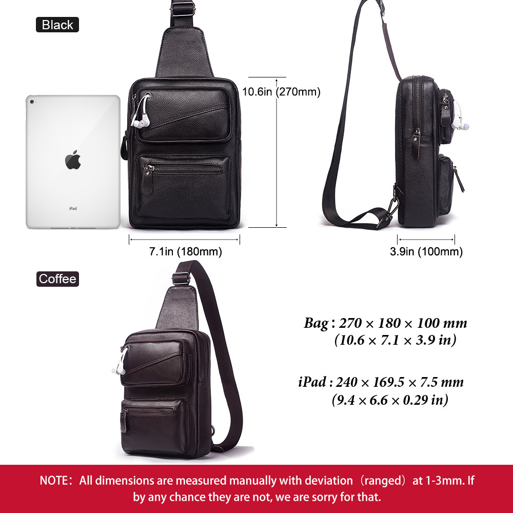 Fashion Multifunction Chest Ba - Saddle Bag Leather 评论和价格