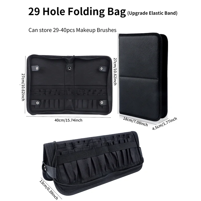 29/23 Holes Foldable Makeup Br - Women Bags Rack 评论和价格