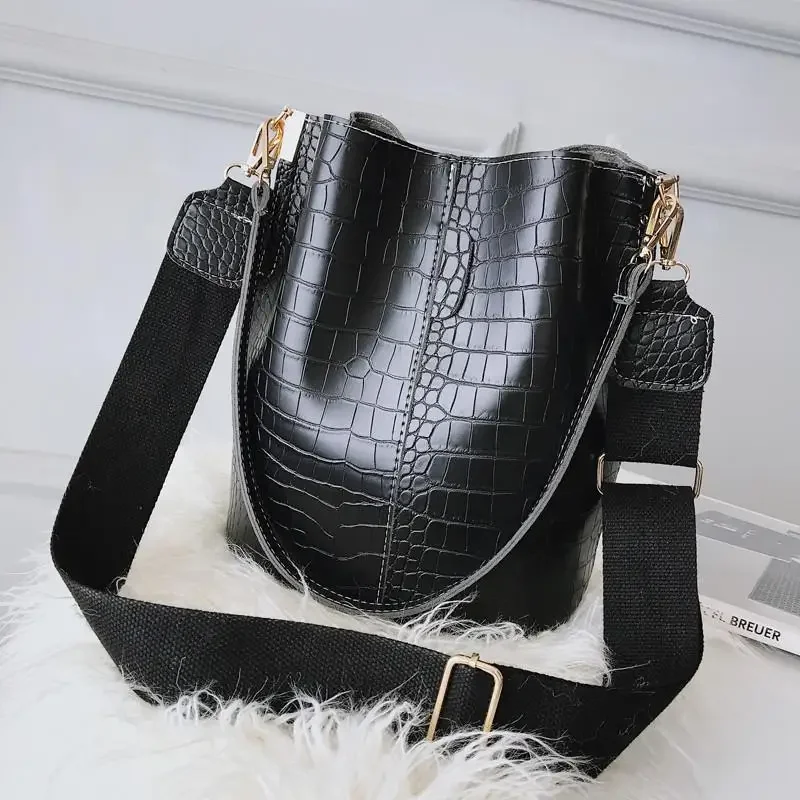 Vintage Leather Stone Pattern  - Women Bags Rack 评论和价格